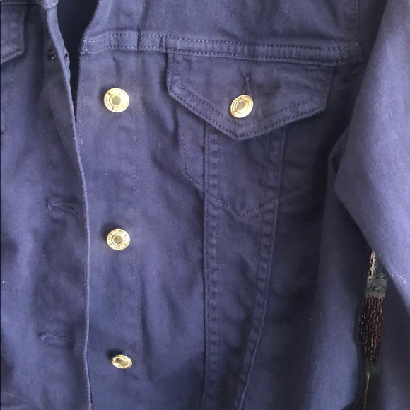 Michael Kors Navy Blue Cropped Jacket-Size Small - Picture 4 of 16